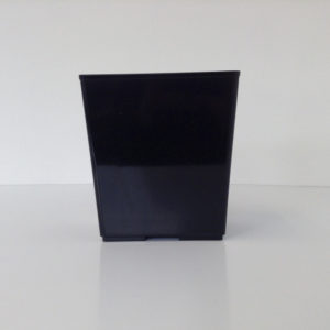 Fire Safe Black Plastic Wastebasket