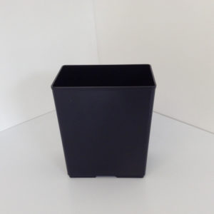 Fire Safe Black Plastic Wastebasket