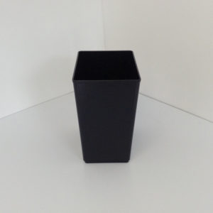 Fire Safe Black Plastic Wastebasket