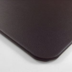 Espresso Brown Leather Desk Blotter Pad