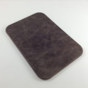 Anthracite Antiqued Leather Desk Pad