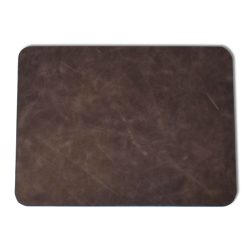 Garnet Red Distressed Leather Desk Pad