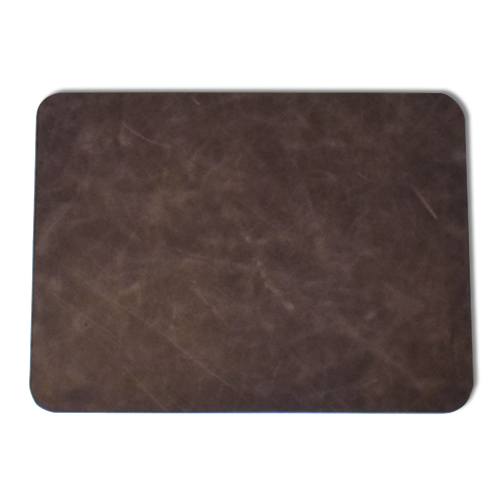 Antharcite Leather Desk Pad: Distressed Genuine Leather Mat