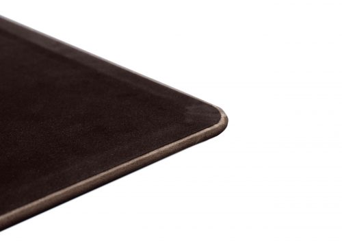 Chocolate Brown Distressed Leather Desk Pad - Image 3