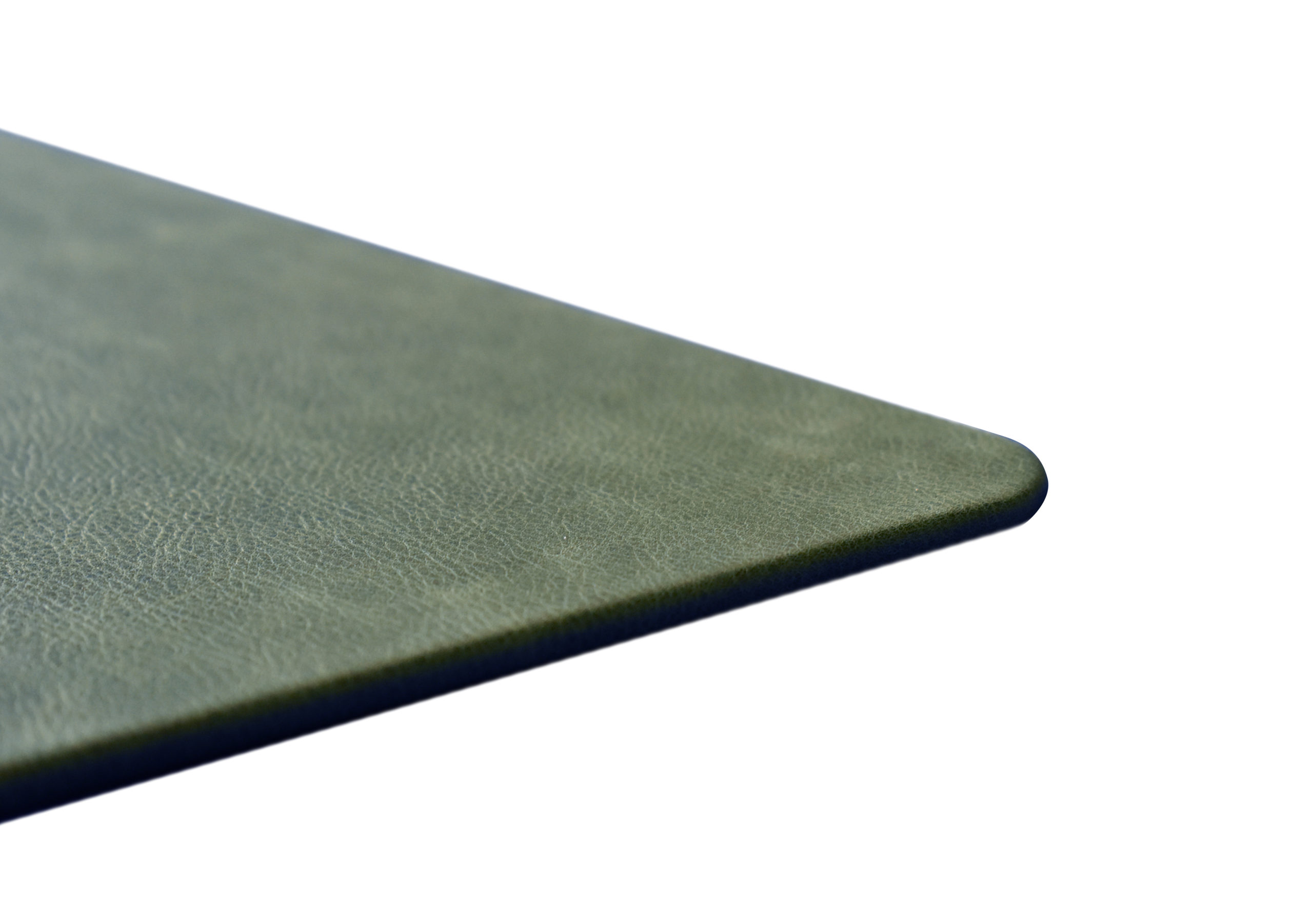 Green Vintage Desk Pad Distressed Mat, Green Leather Desk Pad