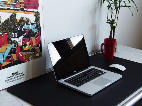 Black Leather Desk Pad - Image 3
