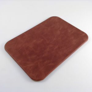 Garnet Antiqued Leather Desk Pad