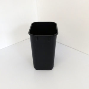 Small Black Plastic Wastebasket