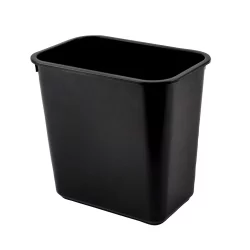 Small Black Plastic Wastebasket