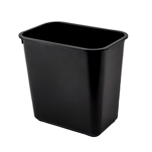Small Black Plastic Wastebasket