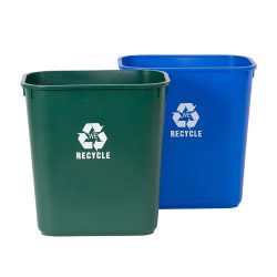 Medium Blue Plastic Recycling Bin