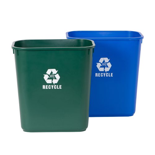 Medium Blue Plastic Recycling Bin