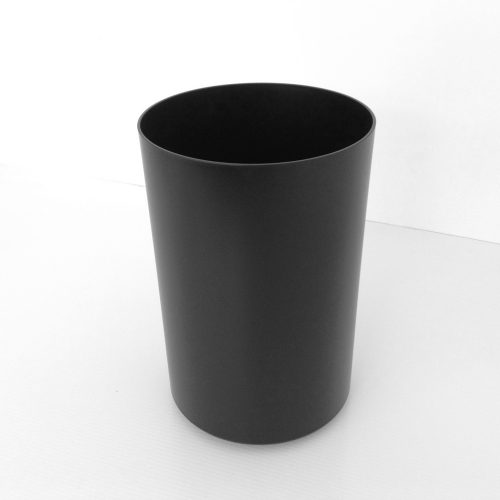 Black Plastic Fire-Safe Wastebasket