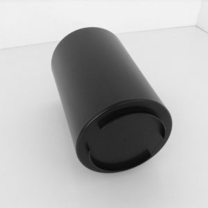 Black Plastic Fire-Safe Wastebasket Bottom