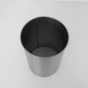 Stainless Steel Wastebasket Top View 2