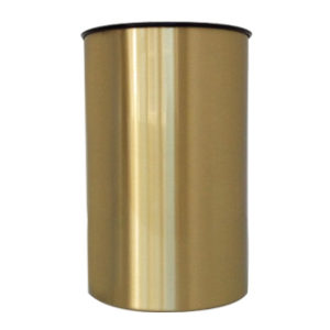 Brass Plated Wastebasket