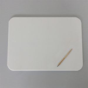 White Leather Desk Pad