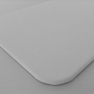 White Leather Desk Pad Angle