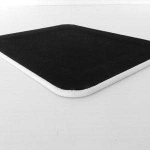 White Leather Desk Pad Back