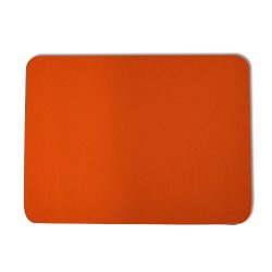 Carrot Orange Leather Desk Pad