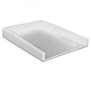 White Leather Letter Tray