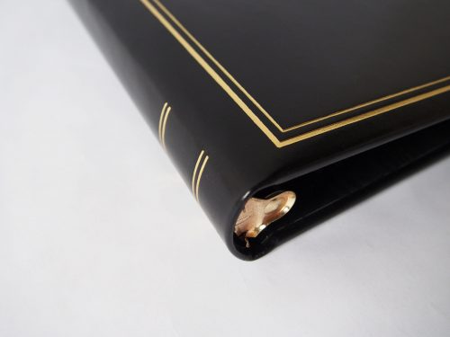 Leather Wrapped 3 Ring Photo Album - Image 4