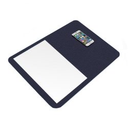 Midnight Blue Leather Desk Pad
