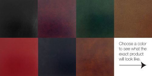 XL Glazed Leather Desk Pad (24x38 inches) - Image 3