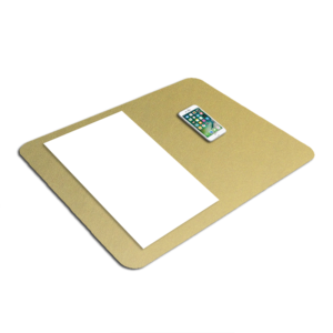 Light Gold Metallic Desk Pad