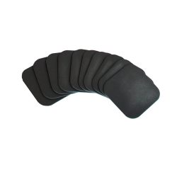 Set of 10 Glazed Leather Coasters
