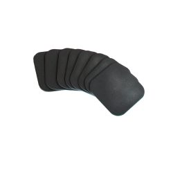 Set of 8 Glazed Leather Coasters