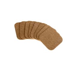 Set of 8 Distressed Leather Coasters