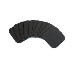 Set of 10 Faux Leather Coasters