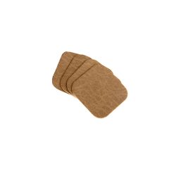Set of 4 Distressed Leather Coasters